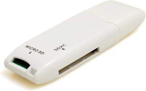 SYSTEM-S 2 in 1 USB Typ A 3.0 zu Micro SD SDXC SDHC Kartenleser Adapter