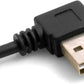 SYSTEM-S USB 3.1 Type C plug to USB A 2.0 90° angled, usable on both sides, plug cable 87cm in black