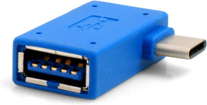 System-S OTG On the Go Host Adapter USB Typ C 3.1 gewinkelt auf 3.0 Typ A