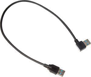 SYSTEM-S USB 3.0 Typ A 90° Winkel rechtsgewinkelt auf 3.0 Typ A Adapter Kabel 40 cm