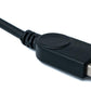 SYSTEM-S Micro USB 2.0 Kabel links gewinkelt 90 grad Winkelstecker Datenkabel Ladekabel ca. 27cm