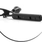 SYSTEM-S casque anti-rayonnement une oreille avec tube sonore smartphone téléphone portable tablette PC noir