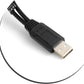 SYSTEM-S Y- Kabel USB Typ A Stecker zu 2 x USB Typ A Buchse Y-Splitter Adapter