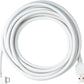 SYSTEM-S 3 m Micro USB 2.0 Kabel gewinkelt 90 grad Winkelstecker (links) WEISS