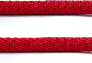 SYSTEM-S USB 2.0 cable 100 cm Micro plug to 2.0 A plug angle braided in red