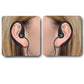 SYSTEM-S Mono In Ear Kopfhörer 115 cm AUX Klinke 2,5 mm Stecker mit Ohrhaken