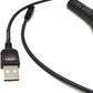 System-S Micro USB Kabel Datenkabel Ladekabel Spiralkabel 30 - 135 cm