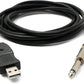 SYSTEM-S Cable de guitarra USB de 3 metros cable de bajo cable jack plug USB a audio 1/4 6.3mm macho