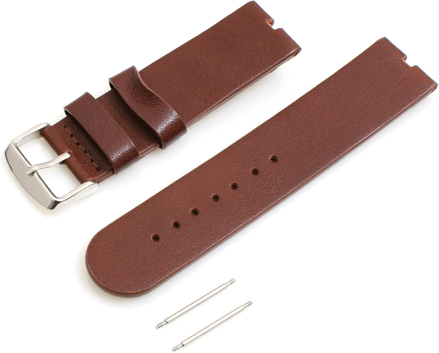 System-S Leather Bracelet Replacement Wrist Band Watch Strap 18 cm for LG G Watch W100 G Watch R W110 W150 Urbane Brown