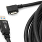 System-S 5m USB Kabel 3.0 A zu Winkel Links 3.0 mit Feststellschraube