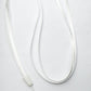 SYSTEM-S Neck Strap Lanyard with Loop in White for Smartphone MP3 Player