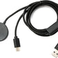 System-S USB 2 in 1 Y Ladestation 120 cm 3.1 Typ C Stecker zu 2.0 Typ A Stecker für Samsung Galaxy Watch 5 Smartwach Kabel