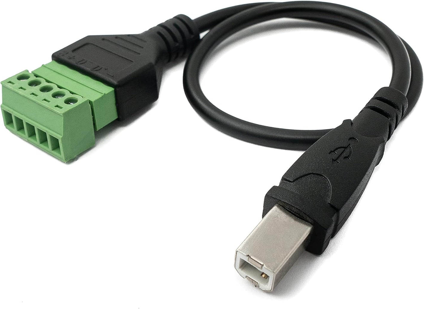 System-S USB 2.0 cable 30cm type B plug to 5-pin circuit board plug adapter black