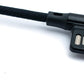 SYSTEM-S USB 3.1 Kabel 3 m Typ C Stecker zu 2.0 A Stecker Winkel geflochten in Schwarz