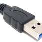 System-S USB 3.0 Typ A (male) auf USB 3.0 Typ A (female) Kabel Datenkabel Verlängerungskabel 30 cm