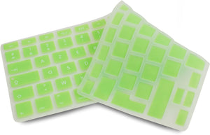 System-S Silicone Keyboard Protector Keyboard Cover AZERTY French Keyboard Cover Protector for MacBook Pro 13 inch 15 inch 17 inch iMac MacBook Air 13 inch in Green