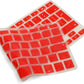 SYSTEM-S Protector de Teclado de Silicona Funda de Teclado Protector de Teclado QWERTY Inglés para MacBook Pro 13" 15" 17" / iMac / MacBook Air 13" en Rojo