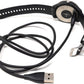 USB cable for Garmin vivoactive 3 Fenix 5 100cm in black