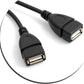 SYSTEM-S Y- Kabel USB Typ A Stecker zu 2 x USB Typ A Buchse Y-Splitter Adapter