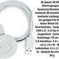 SYSTEM-S USB 2.0 Cable 75 cm White Charging Station for Huawei Honor Watch GS PRO Smartwatch