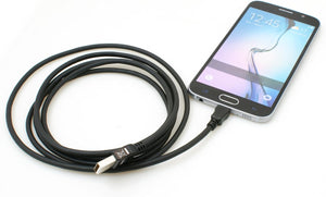 System-S Micro USB 2.0 cable adapter data cable and charging cable 180 cm