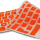 System-S Protector de Teclado de Silicona Funda de Teclado AZERTY Protector de Cubierta de Teclado Francés para MacBook Pro 13 pulgadas 15 pulgadas 17 pulgadas iMac MacBook Air 13 pulgadas en Naranja