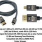SYSTEM-S HDMI 2.1 Kabel 1 m 8K Ultra HD Stecker zu Micro Stecker Adapter in Schwarz