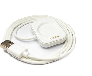 SYSTEM-S USB 2.0 Kabel 100 cm Ladekabel für Oppo Band 3 Pro 3 2 Smartwatch in Weiß