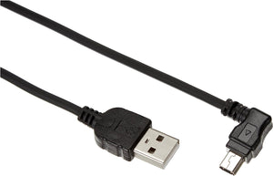 Câble USB 2.0 System-S pour USB-A vers USB Mini-B 5 broches, fiche coudée de 30 cm à 90 degrés