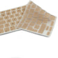 System-S Silicone Keyboard Protector Keyboard Cover AZERTY French Keyboard Cover Protector for MacBook Pro 13 inch 15 inch 17 inch iMac MacBook Air 13 inch in Gold Color