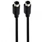 S-Video Kabel 1,8 m – Mini-DIN 4-polig Stecker auf Stecker – Schwarz | System-S
