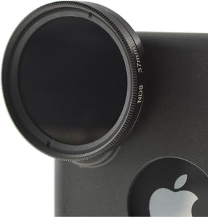 SYSTEM-S Vario Graufilter Neutraldichtefilter Graufilter ND-Filter ND2-400 37mm Linse Objektiv für iPhone X