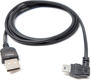 System-S Mini USB Kabel 90 Grad Links gewinkelt 140 cm