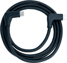 Lade das Bild in den Galerie-Viewer, USB 3.1 Gen 2 Kabel 100 cm Typ C Stecker zu Stecker 2x Winkel Adapter in Schwarz
