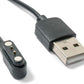 SYSTEM-S USB 2.0 Kabel in Schwarz Ladekabel für Xiaomi IMILAB KW66 Smartwatch