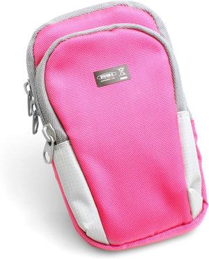 System-S Sportarmband Sport Schutzhülle Armband für Fitness Neopren Tasche Cover für Smartphone und andere Geräte pink