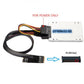 Câble adaptateur NVMe SYSTEM-S M.2 (M-Key) vers U.2 SFF-8639 – 50 cm – avec connecteur d'alimentation SATA