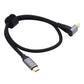 SYSTEM-S USB 3.1 Gen 2 Typ C Kabel 3 m Stecker zu Stecker 10 Gbit/s 100W Winkel Adapter