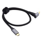 SYSTEM-S USB 3.1 Gen 2 Type C Cable 3 m Male to Male 10 Gbit/s 100W Angle Adapter