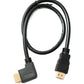 SYSTEM-S HDMI 1.4 Kabel 50 cm Standard Stecker zu Stecker Winkel 4K UHD 30 Hz 2K 60 Hz