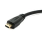 SYSTEM-S HDMI 1.4 cable 15 cm mini socket to micro plug 4K UHD 30 Hz 2K 60 Hz adapter