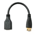 SYSTEM-S HDMI 1.4 Kabel 15 cm Mini Stecker zu Buchse 4K UHD 30 Hz 2K 60 Hz