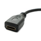 SYSTEM-S HDMI 1.4 Kabel 15 cm Mini Stecker zu Buchse 4K UHD 30 Hz 2K 60 Hz