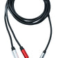 SYSTEM-S Y Audio Kabel 2 m Stereo TRS 3,5 mm Stecker zu 2x 6.35 mm Klinke TS Stecker Adapter