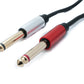 SYSTEM-S Y Audio Kabel 3 m Stereo TRS 3,5 mm Stecker zu 2x 6.35 mm Klinke TS Stecker