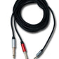 SYSTEM-S Y Audio Kabel 5 m Stereo TRS 3,5 mm Stecker zu 2x 6.35 mm Klinke TS Stecker