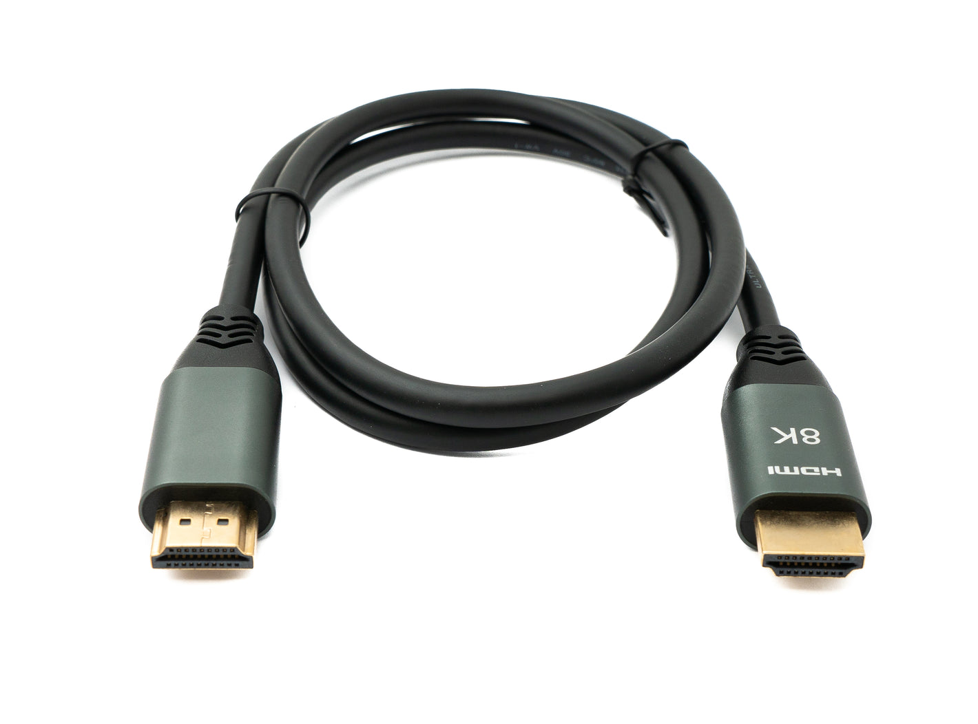 SYSTEM-S HDMI 2.1 Kabel 100 cm 8K Ultra HD Standard Stecker zu Stecker UHD in Schwarz