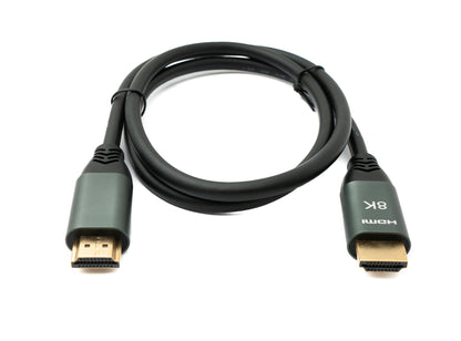 Câble SYSTEM-S HDMI 2.1 100 cm Adaptateur UHD mâle vers mâle standard 8K Ultra HD en noir