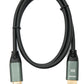SYSTEM-S HDMI 2.1 Kabel 100 cm 8K Ultra HD Standard Stecker zu Stecker UHD in Schwarz