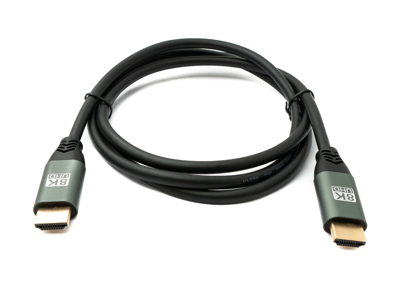 SYSTEM-S HDMI 2.1 Kabel 150 cm 8K Ultra HD Standard Stecker zu Stecker UHD in Schwarz